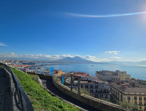 Monte Echia Napoli, veduta del golfo